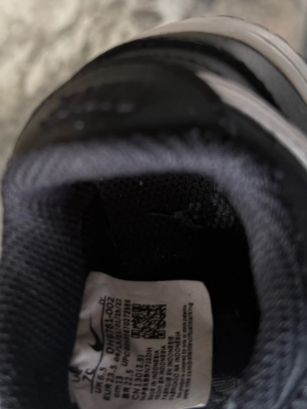 Boys 7C Nike Dunk Low Kids Black and White Low-Top Sneakers - Picture 5 of 5